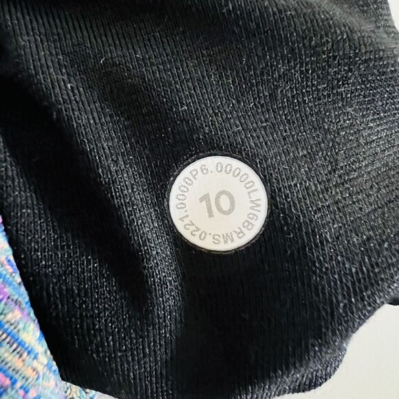 LULULEMON ATHLETICA Red Teal Wunder Under HR Crop 21" *Jacq Leggings - US 10 - Picture 6 of 7